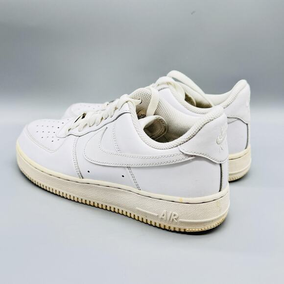 Nike Shoes Mens 8 White Leather Air Force 1 Low Classic Basketball Sneakers main image 9